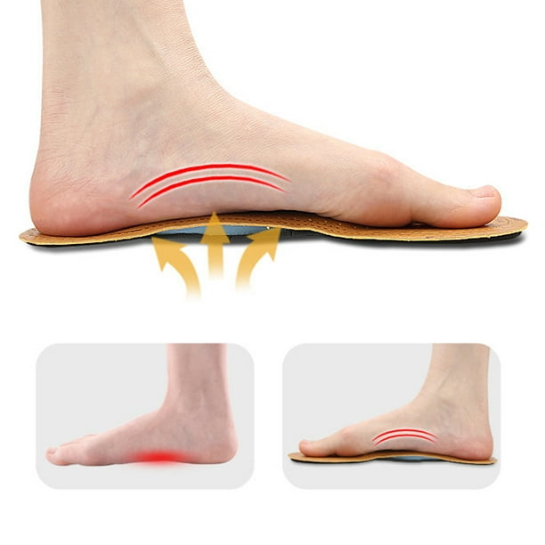 Plantillas De Soporte Para Arco Alto, Soportes Para Arco Plantillas Para Zapatos Alineación De Piernas Y Pies Tela Transpirable Cortable 2 Pares Amortiguador Para Pies Planos Para