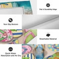 thumbnail image 6 of Colorful Flip Flops Outdoor Rug for Patio/Deck/Porch, Non-Slip Large Area Rug 3 x 5 Ft, Summer Blue Beach Ocean Indoor Outdoor Rugs Washable Area Rugs, Reversible Camping Rug Carpet Runner, 6 of 8