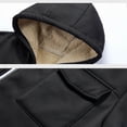 thumbnail image 4 of Sherpa Hoodie for Men Fleece Lined Full Zip Winter Hooded Sweatshirt Warm Thick Outdoor Jackets Outwear with Pockets, 4 of 6