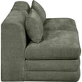 thumbnail image 4 of Meridian Furniture Stellar 76" Green Chenille Fabric 2pc. Modular Loveseat, 4 of 9