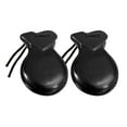 thumbnail image 1 of MERIGLARE 2Pcs Spanish Castanets Music Instrument for Classical Music Stage Folk Tunes black, 1 of 9