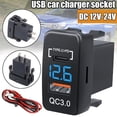 thumbnail image 4 of Daily Mix Store TypeC Car Charger with QC30 Port Voltmeter Fast Charging New G4, 4 of 9