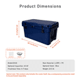 thumbnail image 6 of 45QT Rotomolded Cooler with Food-Grade Liner & Dual-Purpose Hot & Cold for Family Camping Trip/Holiday Potluck (Navy Blue), 6 of 6