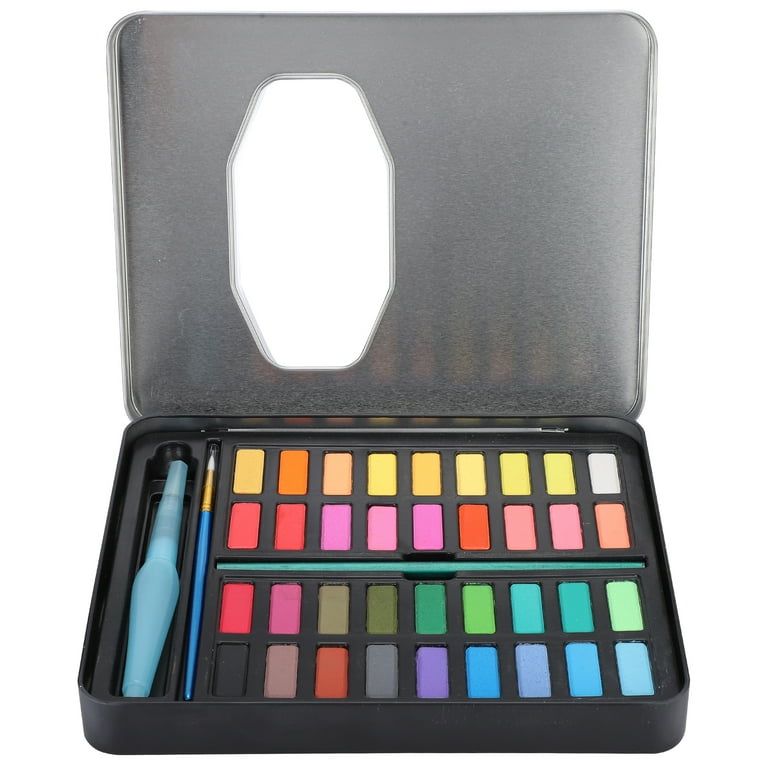 36 Colors Watercolour Paint Essential Set Professional Solid Pigment  Gouache Watercolor Pan Kit for Artists Students Kids Adults Beginners