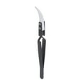 thumbnail image 1 of Unique Bargains Precision Reverse Ceramic Tweezer 5.51'x0.35' Curved Head Tip Heat Resistant Non Conductive Black, 1 of 6