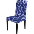 thumbnail image 3 of Dining Chair Covers 4 Pack Abstract Indigo White Stretch Dining Chair Cover Washable Kitchen Chair Slipcovers Dining Room Decor for Home or Party, 3 of 6
