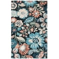thumbnail image 2 of Safavieh Jardin Stewart Floral Area Rug, Charcoal/Blue, 5' x 8', 2 of 10