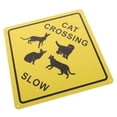 thumbnail image 4 of Metal Cat Crossing Sign Wall Cat Cross Sign for Coffee Bar Living Room Home, 4 of 8