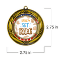 thumbnail image 4 of All Quality Wreath Ready set Bake Medal | Competition | High Quality Metal Medal - 1st, 2nd, 3rd Place - 9 Piece Set (3 Pack), 4 of 5