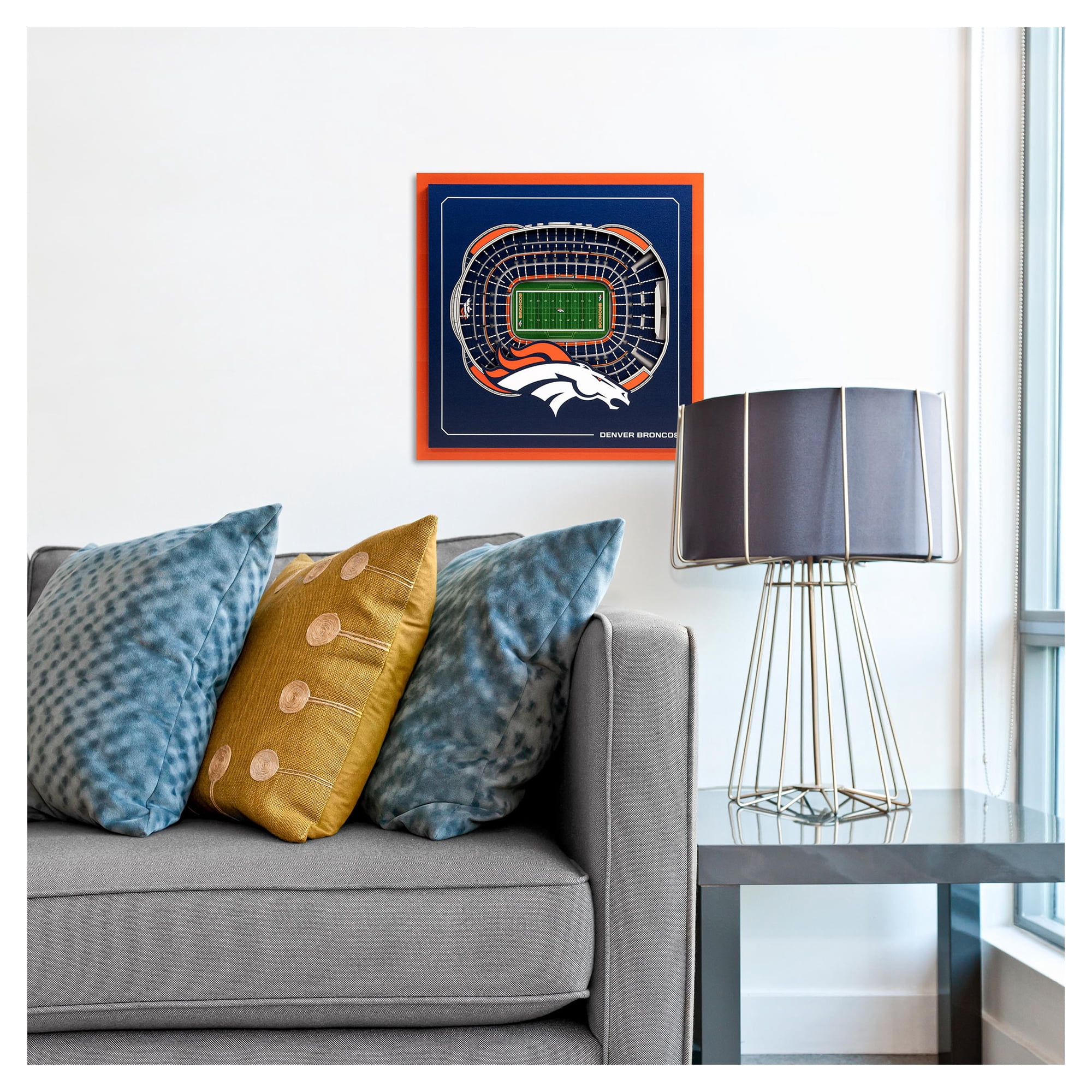 IDNA Denver Broncos 12" x 12" Stadium Series 3D Wall Art