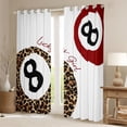 thumbnail image 2 of Homewish Cheetah Print Billiards Black Out Curtains,Black Eight Curtains Pack of 2 (42x63 Each),Chic Leopard Pattern Bedroom Curtains For Girls Boys,Microfiber Bedroom Decor, 2 of 6