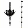 thumbnail image 1 of 47.2 Inch Outdoor Drainage Rain Chain Decoration Rainwater Hanging Drainage Diverter Decoration Chain B2b6 Digging Yard, 1 of 5