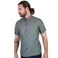 thumbnail image 1 of Camisa Manga Corta Verde Olivo Jaspe Con Bolsa Semi Oculta Para Caballero, 1 of 4