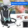thumbnail image 5 of BestOffice Ergonomic Gaming Chair, Lumbar Support, Rolling Swivel for Men, Women(White), 5 of 7