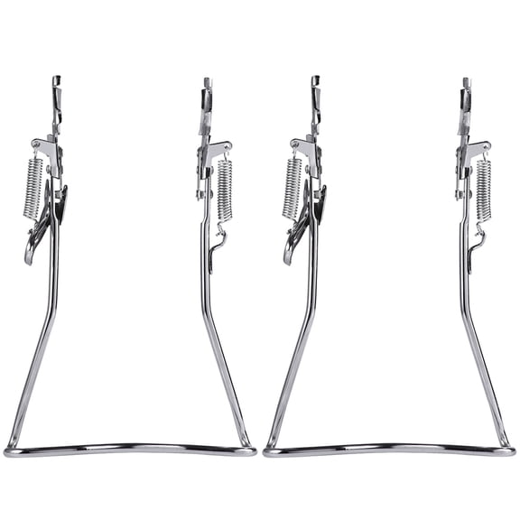 LOLIPPYY 2pcs Kick Stand for Bike for Bicycle Parking Support Iron Silver Stable Support