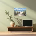 thumbnail image 3 of ZHONGYUTONG Beach Canvas Wall Art for Bathroom Coastal Pictures for Wall Seascape Paintings Seaside Print for Living Room Decor Framed (12.00" x 18.00"), 3 of 5