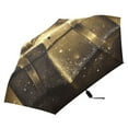 thumbnail image 4 of Compact Sun Umbrella Windproof Travel Umbrellas for Rain Strong Portable UV Protection Golden Gift Box, 4 of 8