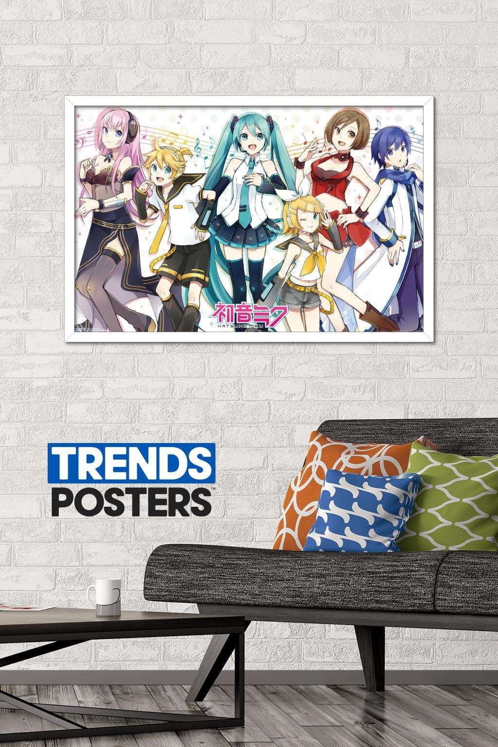 Hatsune Miku - Musical Group Wall Poster, 22.375" x 34", Framed