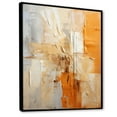 thumbnail image 2 of Designart "Glam Orange Beige composition IV" Fashion Floater Framed Wall Decor, 2 of 7