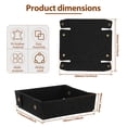 thumbnail image 2 of Valet Tray for Men,7.08"x 6.69"x1.89" PU Leather Catchall Tray for Nightstand or Entryway, Organizer for Keys, Wallet & Watch, Black, 2 of 10