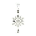 thumbnail image 2 of Zawou Silver Snowflake Bells Explosion Star Hanging Ornaments - Christmas Tree and Window Decoration Pendant for Indoor Holiday Scenes, 2 of 6