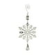 thumbnail image 2 of Adornos navideños para árbol: colgante con forma de copo de nieve, campanas de hierro y estrella explosiva. Decoración navideña para ventana., 2 of 6