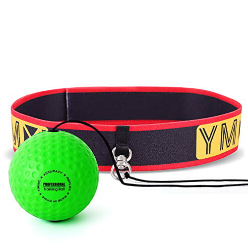 YMX BOXING Ultimate Reflex Ball Set 4 React Reflex Ball Plus 2 Adjustable for 