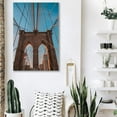 thumbnail image 3 of IDEA4WALL Canvas Wall Art Brooklyn Bridge and New York City Painting Artwork for Home Prints Framed, 3 of 4