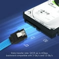 thumbnail image 2 of SATA Cable III SATA Cable III 6Gbps Straight HDD SDD Data Cable with Locking Latch 15 Inch for SATA HDD, SSD, CD Driver, CD Writer - Blue, 2 of 3