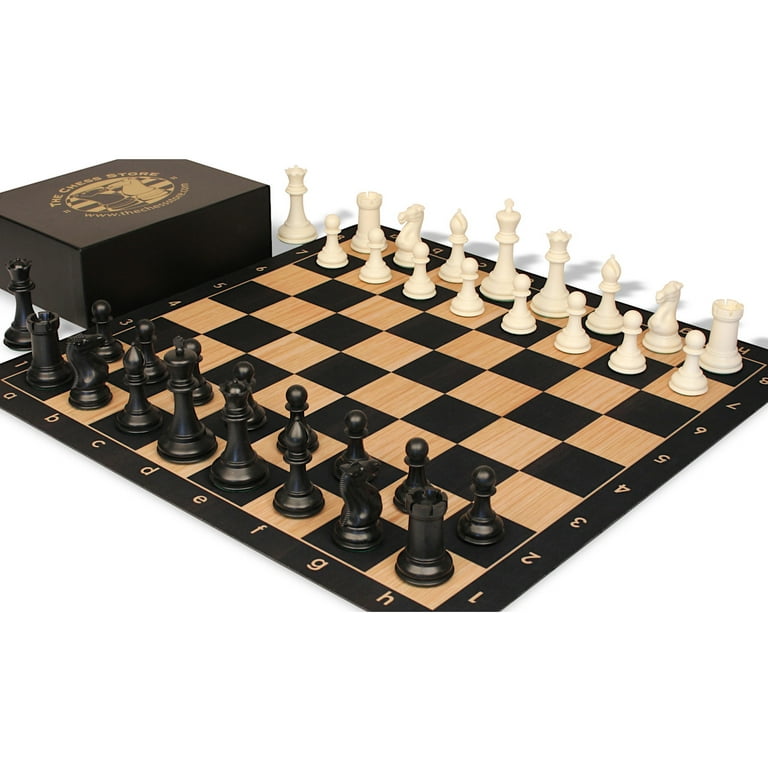 The Chess Store Conqueror Triple Weighted Plastic Chess Set