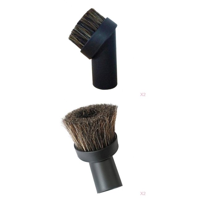 DOLITY 4x Brosse à Cheveux de Rechange Mini Aspirateurs Attache Marron