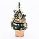 thumbnail image 5 of Árbol de Navidad artificial en miniatura, decoración, modelo de árbol de Navidad, regalos para decoración (20cm, rojo B y dorado B), 2 uds., 5 of 5