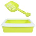 thumbnail image 1 of HIAKDOFT Stainless Steel Cat Litter Tray Sifting Box For Pine Pellets 1Set, 1 of 8
