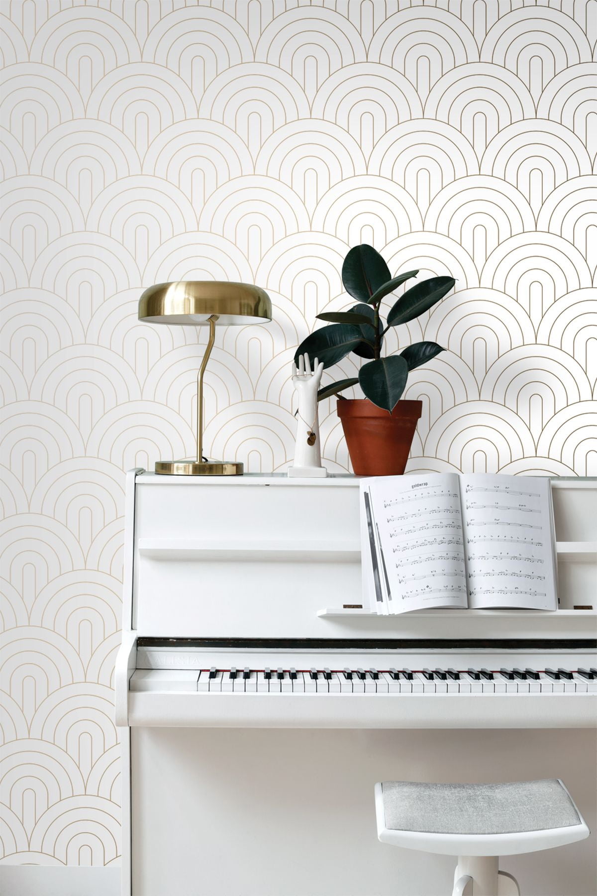 Decorline Lalique Grey Nouveau Damask Wallpaper - Walmart.com