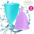 thumbnail image 3 of Blossom Menstrual Cups Reusable Silicone Cup (L-Blue | S- Purple), 3 of 5