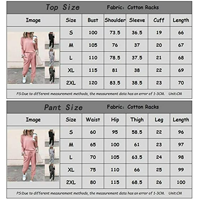 Women' s 2PCS Casual Outfit Sportswear Sport Outfits Long Sleeve Tops and  Drawstring Sweatpants Tracksuits Set