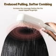 thumbnail image 4 of Retractable Cushion Massage Comb Brush, Anti Static Self Cleaning Hair Brush for Women Men All Types Home Travel Office School(2PCSBlue), 4 of 8
