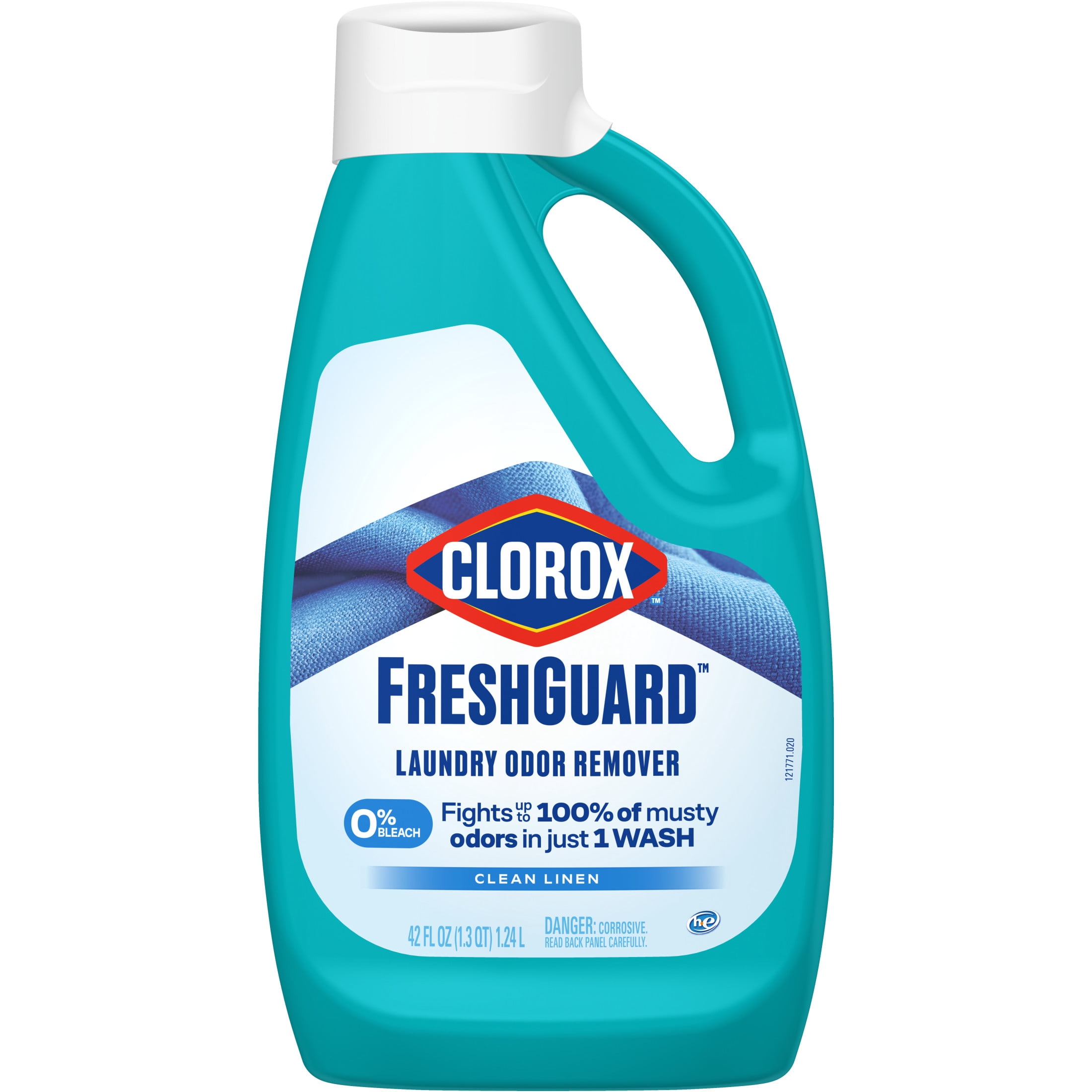 Clorox FreshGuard Laundry Odor Remover, 0% Bleach, Color Safe, Clean Linen, 42 fl oz