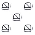 thumbnail image 2 of ZheElen Alloy Brake Cable Housing Line Shield Fender Disc for black 6x5x0.2cm 5Set, 2 of 6