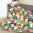 thumbnail image 6 of Pofeuu Retro With Joysticks Print Ultra-Soft Micro Fleece Blanket,for Bed Or Sofa,All Season Throw Blankets Flannel Blanket-50"x40", 6 of 7