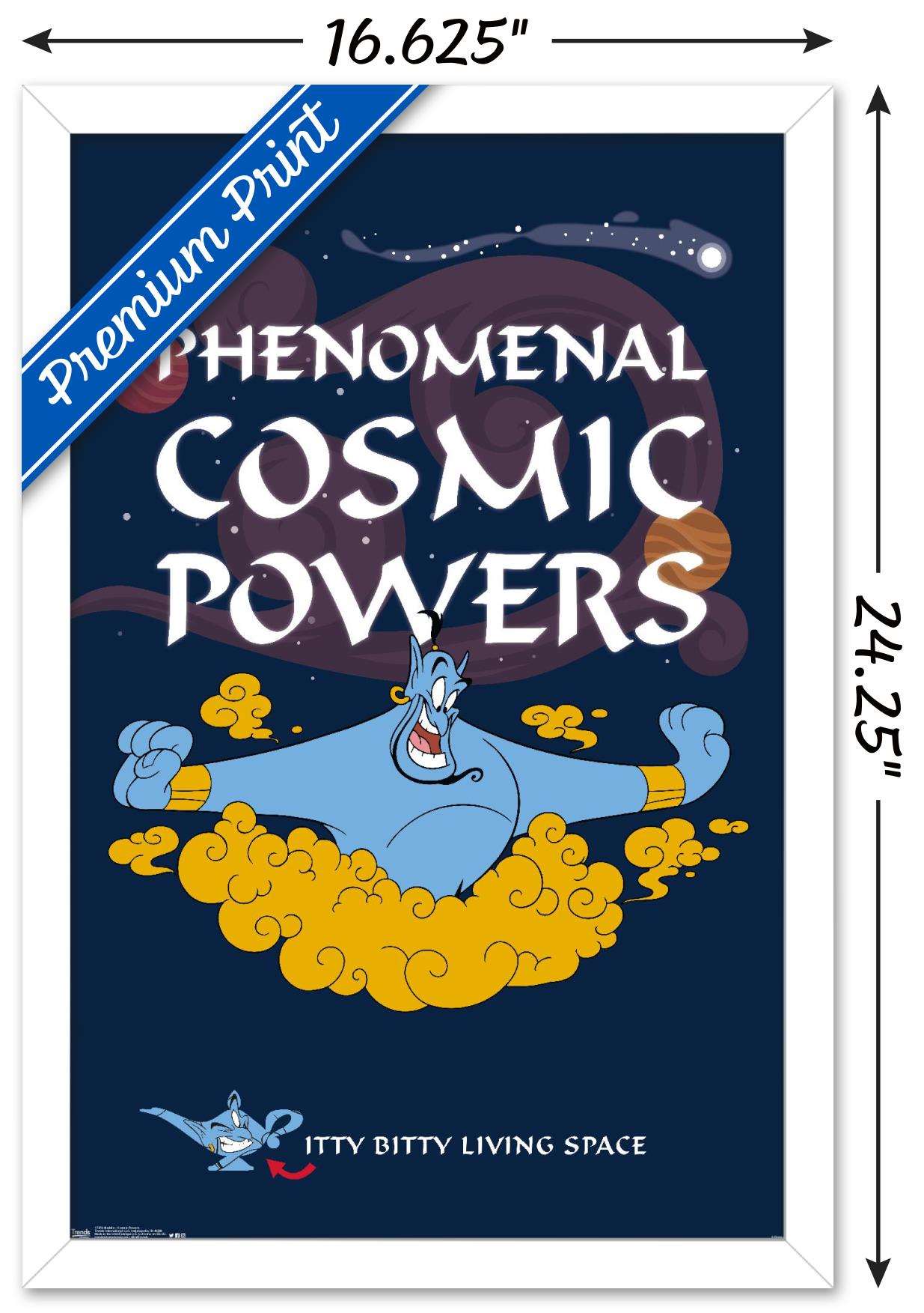 Disney Aladdin - Cosmic Powers Wall Poster, 14.725" x 22.375", Framed
