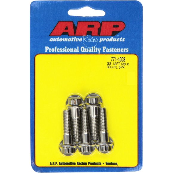 M8 X 1,25 X 30 12PT ACERO INOXIDABLE