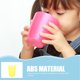 thumbnail image 5 of 4 piezas de vasos para beber de color caramelo, prácticos vasos con pajita de gran capacidad para niños (verde, rosa, azul y amarillo), 5 of 5