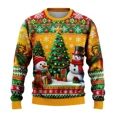 thumbnail image 4 of Sudadera navideña para hombre y mujer, 24 unidades, con estampado 3D de muñeco de nieve y Papá Noel, feo suéter navideño, unisex, para fiestas navideñas, 4 of 5