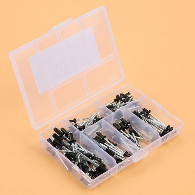 Black Blind Rivet,120pcs/set M2.4 / M3.0 Blind Rivet Set Blind Rivet True Excellence