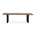 thumbnail image 3 of Modrest Taylor 102" Modern Solid Wood Dining Table in Dark Wood, 3 of 8