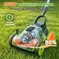 thumbnail image 3 of Electric Small Lawn Mower with Auto Shut-Off Sensor, 3 Position Cutting Height, 9.9Lbs Lightweight Cordless Push Mower Battery Powered for Garden/Yard/Farm, Gardening Gifts for Parents, Seniors, 3 of 8