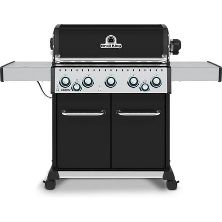 Broil King, Baron 590 Pro, 876244, Liquid Propane LP, Silver, Black