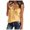 Yellow, variant on Conairie Womens V Neck Shirts Solid Loose Sleeveless Tank Tops Lightweight Soft Basic Work Tee Vacation Clothes Blue L