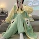 thumbnail image 3 of Pijamas de vellón lindos para niñas, ropa de hogar gruesa para otoño e invierno para mujeres, camisón, ropa exterior, camisón, 3 of 5